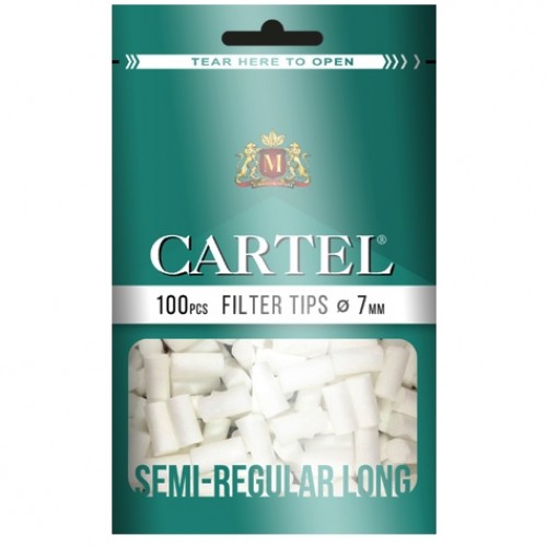 Cartel Semi Regular Long 7/22 100  - filtre pentru rulat tigari