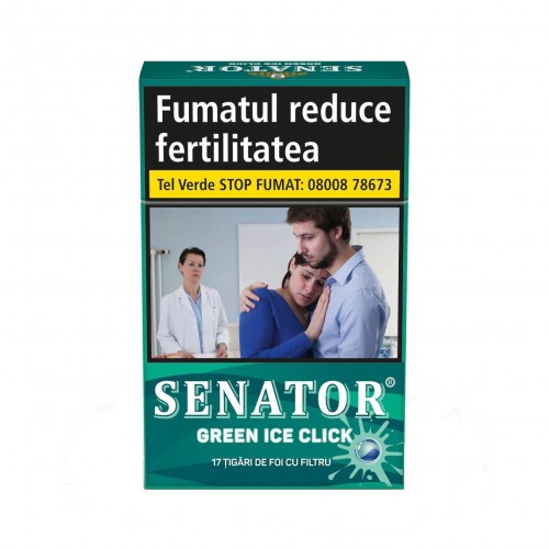 Senator Filter Green Ice Click- tigari de foi cu filtru 