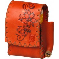 PORTPACHET TIGARI ORANGE PIELE NATURALA 85/100MM 617765