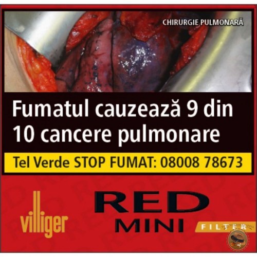 Villiger Red Mini Filter - tigari de foi cu filtru 