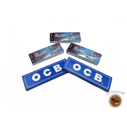 Boost Pro - Set 96 filtre din carton (3x32 buc.) + cadou: 100 foite OCB Blue