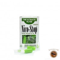 NICO-STOP - Filtre Anti-Nicotina Green Pentru Tigarete Cu Diametru Standard