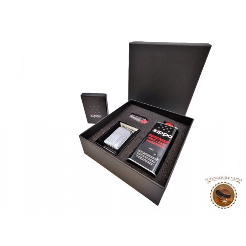 zippo-gift-set-cadou-bricheta-metalica-benzina-pietre-remarcabil-marca-brand-marca-produs-original-125ml-impatimit-pentru-un-continut-piese-incluse-pret-ieftin-in-sunt-ale-chrome-crom